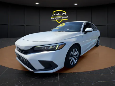 White 2022 HONDA CIVIC LX for sale in Merrillville, IN
