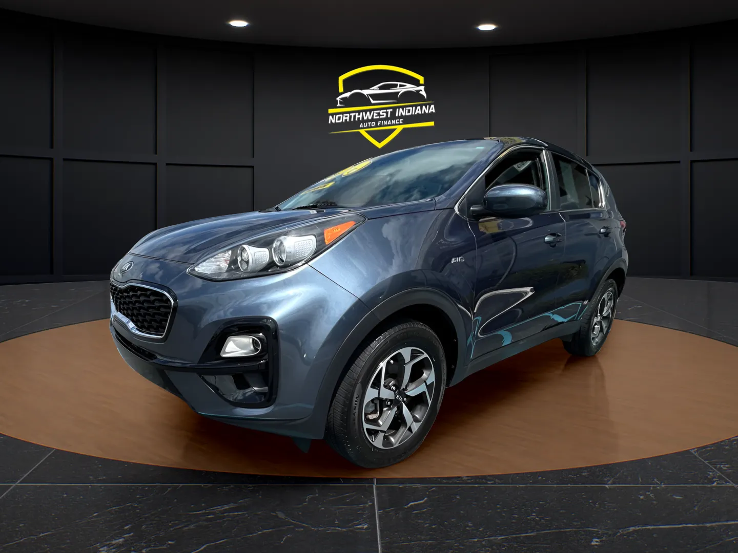 Blue 2021 KIA SPORTAGE LX for sale in Merrillville, IN