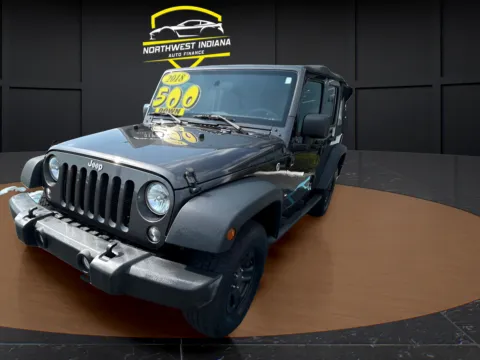 Black 2018 JEEP WRANGLER UNLIMI RUBICON for sale in Merrillville, IN