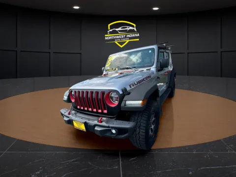 Gray 2020 JEEP WRANGLER UNLIMI SAHARA for sale in Merrillville, IN