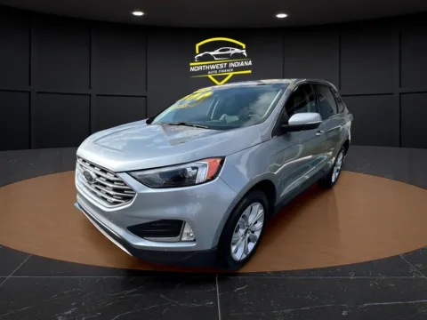 Silver 2024 FORD EDGE TITANIUM for sale in Merrillville, IN