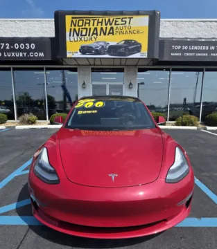 Red 2020 TESLA MODEL 3 LONG RANGE for sale in Merrillville, IN