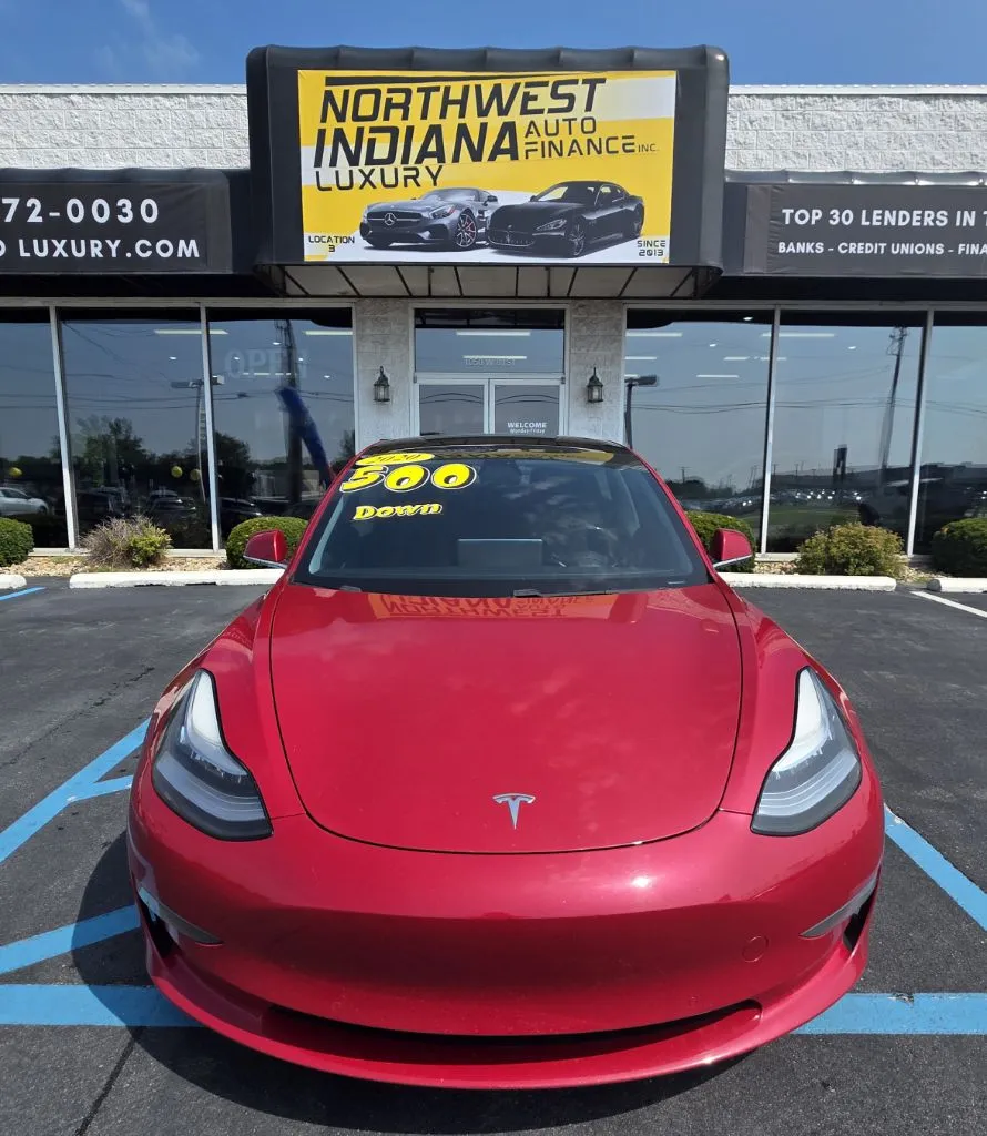 Red 2020 TESLA MODEL 3 LONG RANGE for sale in Merrillville, IN