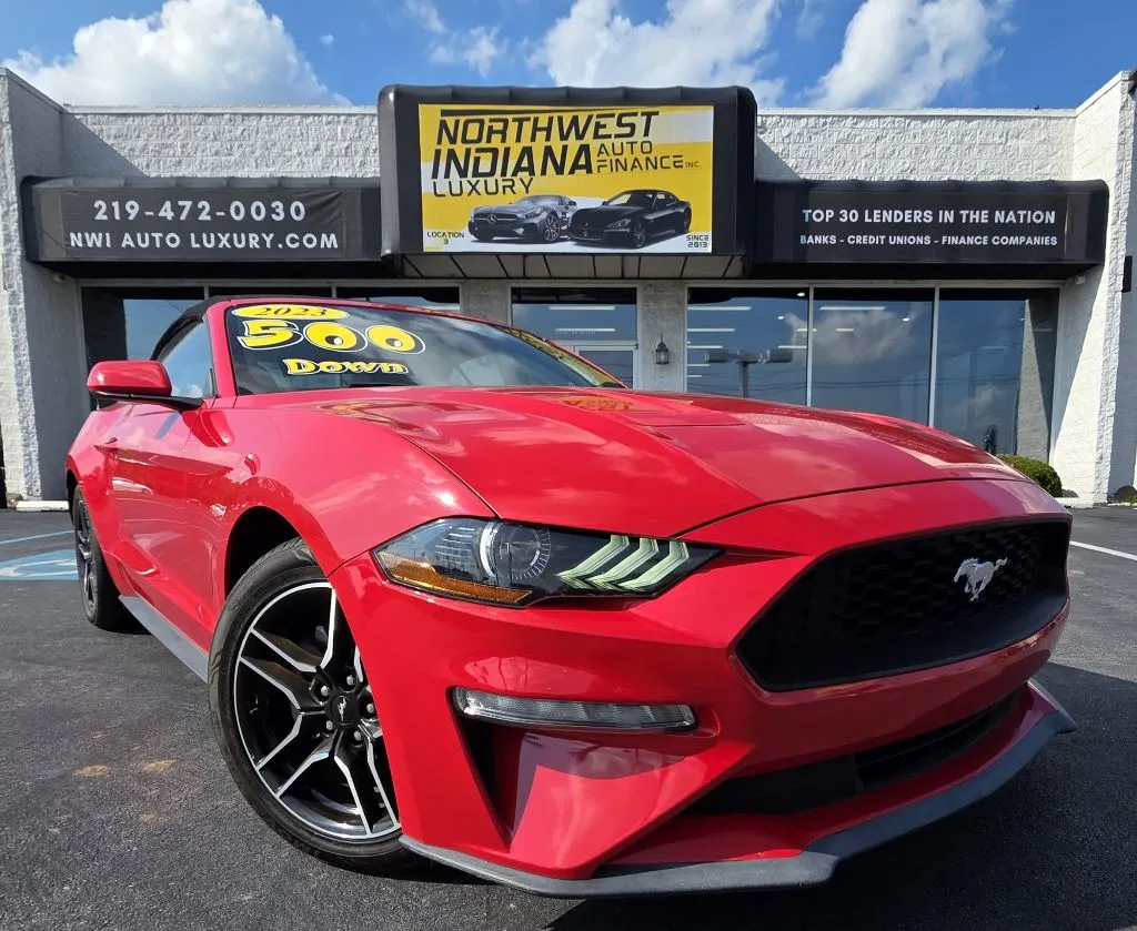 Red 2023 FORD MUSTANG ECOBOOST for sale in Merrillville, IN