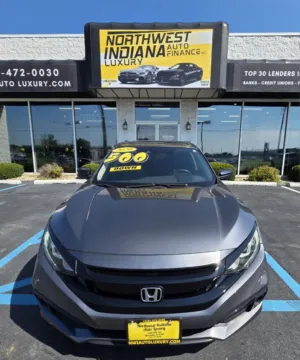 Gray 2020 HONDA CIVIC EX-L for sale in Merrillville, IN