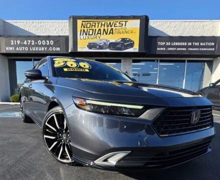 Gray 2023 HONDA ACCORD HYBRID TOURING for sale in Merrillville, IN