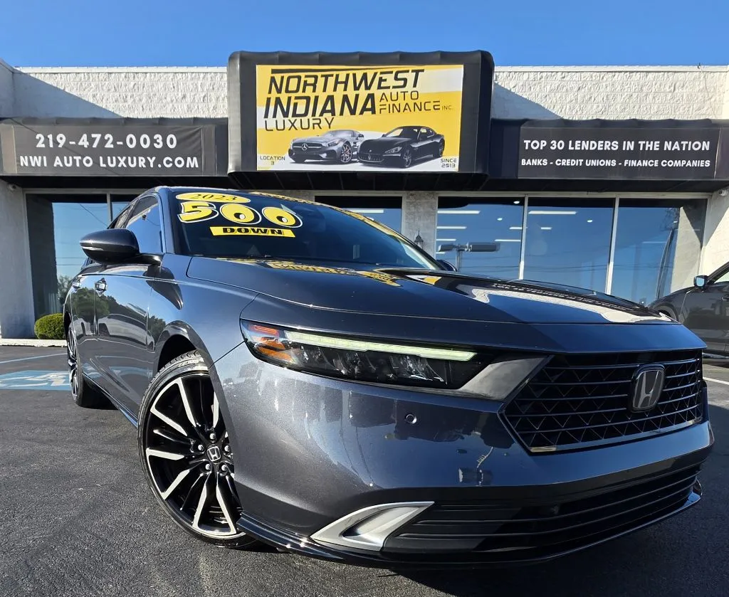 Gray 2023 HONDA ACCORD HYBRID TOURING for sale in Merrillville, IN