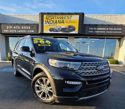 Black 2023 FORD EXPLORER LIMITED for sale in Merrillville, IN