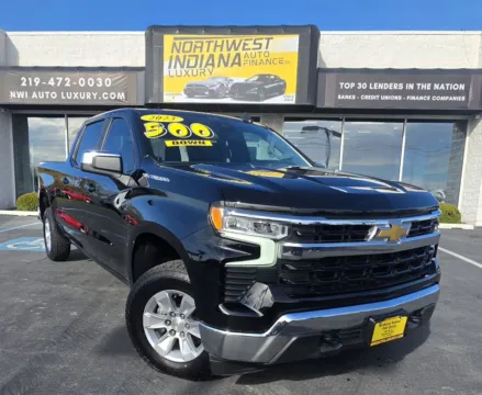 Black 2023 CHEVROLET SILVERADO 1500 LT for sale in Merrillville, IN