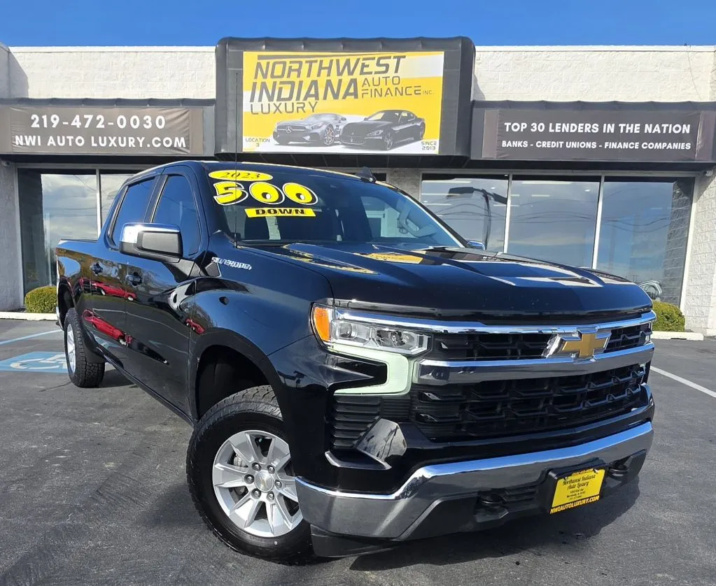 Black 2023 CHEVROLET SILVERADO 1500 LT for sale in Merrillville, IN