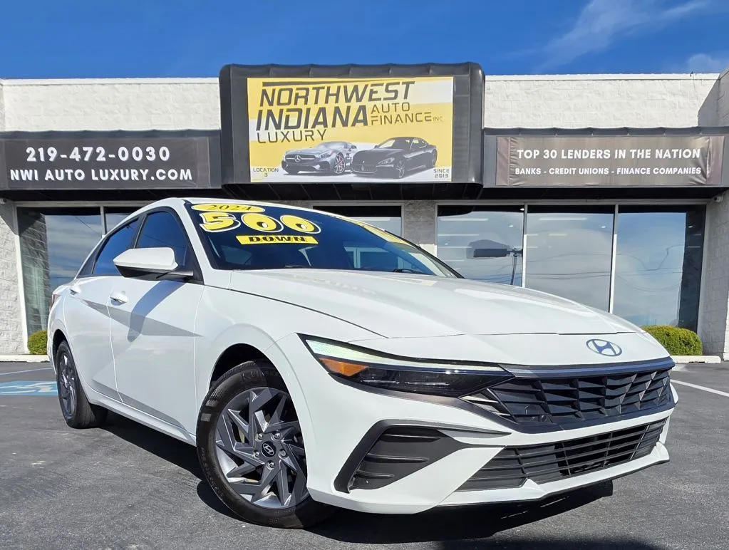 2024 HYUNDAI ELANTRA HYBRID BLUE for sale in Merrillville, IN
