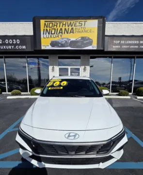 Photos of 2024 HYUNDAI ELANTRA HYBRID BLUE for sale in Merrillville, IN at NWI Auto Luxury Merrillville