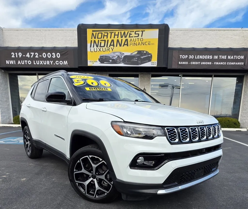 White 2025 JEEP COMPASS LIMITED for sale in Merrillville, IN