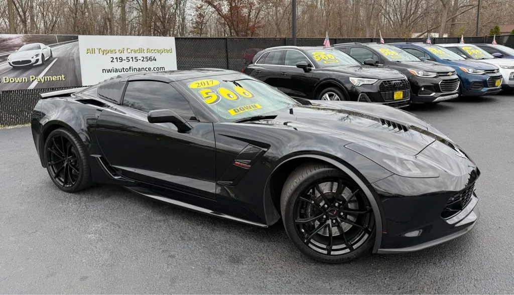Black 2017 CHEVROLET CORVETTE GRAND SPORT 1LT for sale in Schererville, IN