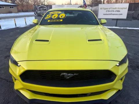 Photos of 2021 FORD MUSTANG ECOBOOST for sale in Schererville, IN at NWI Auto Finance Schererville