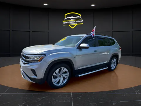 Silver 2021 VOLKSWAGEN ATLAS V6 SE for sale in Schererville, IN