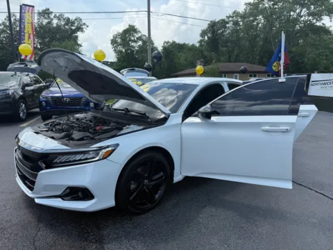 White 2022 HONDA ACCORD SPORT for sale in Schererville, IN