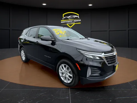 Black 2022 CHEVROLET EQUINOX LT for sale in Schererville, IN