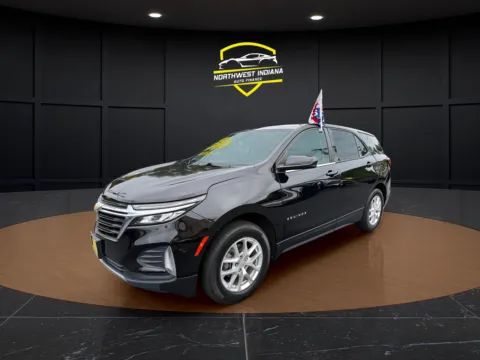 Black 2022 CHEVROLET EQUINOX LT for sale in Schererville, IN