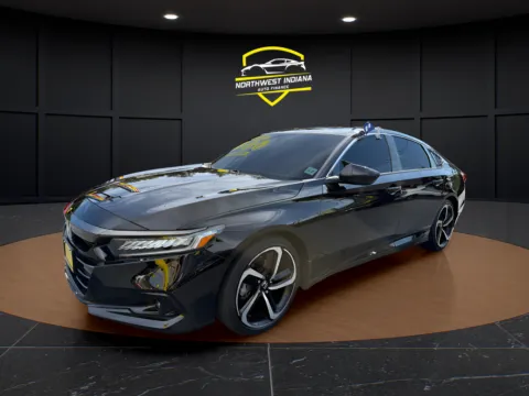 Black 2022 HONDA ACCORD SPORT for sale in Schererville, IN