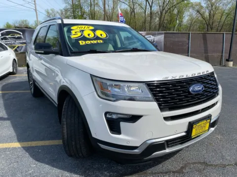 White 2018 Ford Explorer Platinum for sale in Schererville, IN