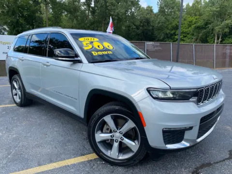 Silver 2021 JEEP GRAND CHEROKEE L LIMITED for sale in Schererville, IN