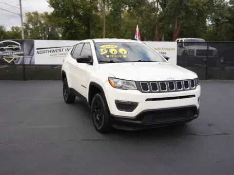 White 2019 JEEP COMPASS SPORT for sale in Schererville, IN