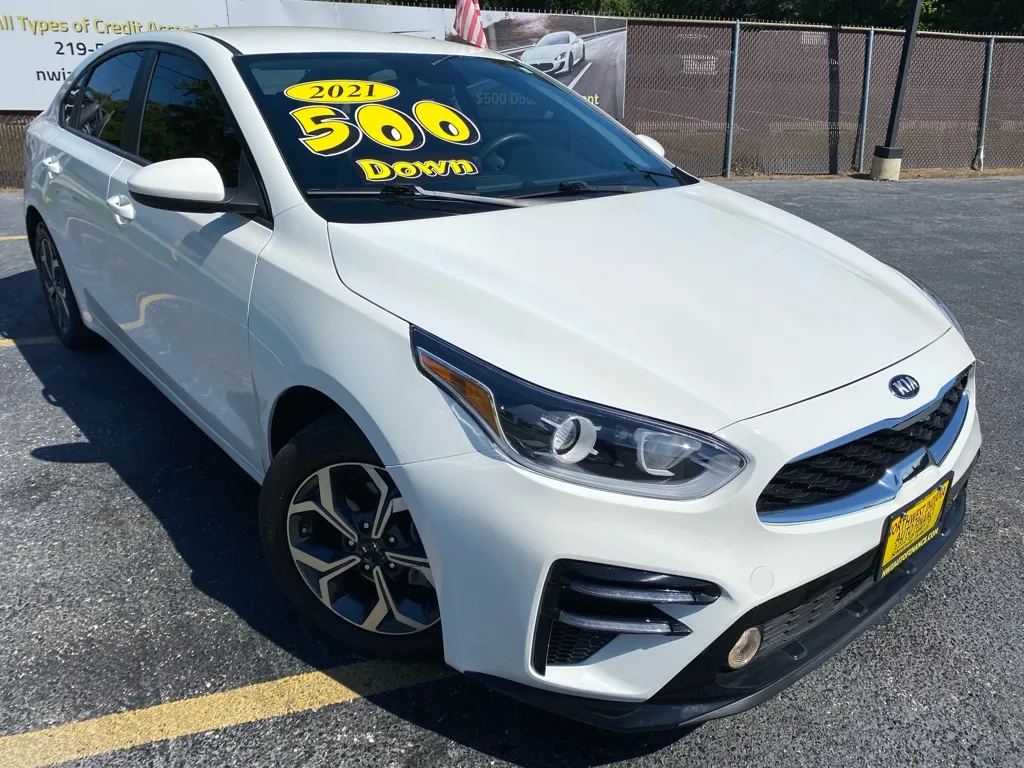 White 2021 KIA FORTE LXS for sale in Schererville, IN