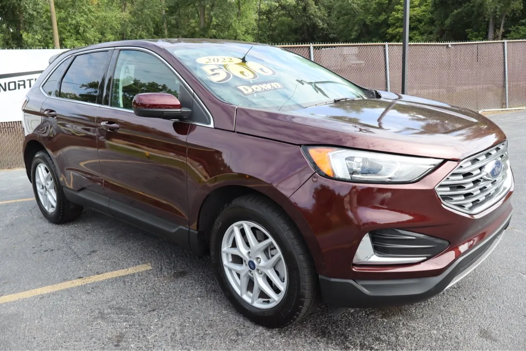 Red 2022 FORD EDGE SEL for sale in Schererville, IN