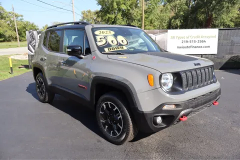 Gray 2023 JEEP RENEGADE TRAILHAWK for sale in Schererville, IN