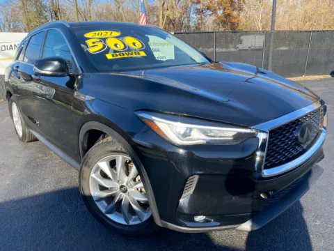 Black 2021 INFINITI QX50 LUXE for sale in Schererville, IN