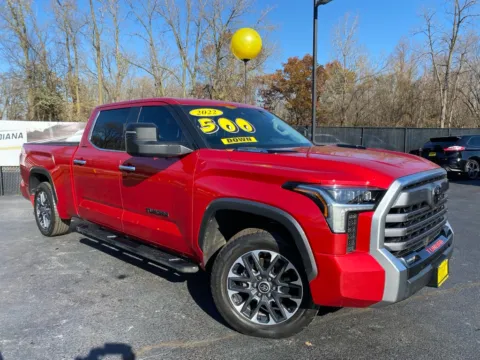Red 2022 TOYOTA TUNDRA CREWMAX LIMITED for sale in Schererville, IN