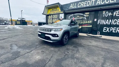 Silver 2022 JEEP COMPASS LIMITED for sale in Valparaiso, IN