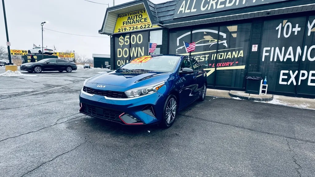 Blue 2024 KIA FORTE GT LINE for sale in Valparaiso, IN