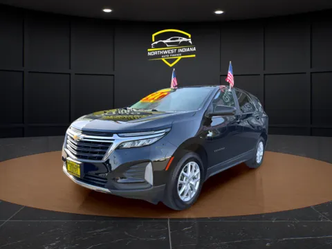 Black 2022 CHEVROLET EQUINOX LT for sale in Valparaiso, IN