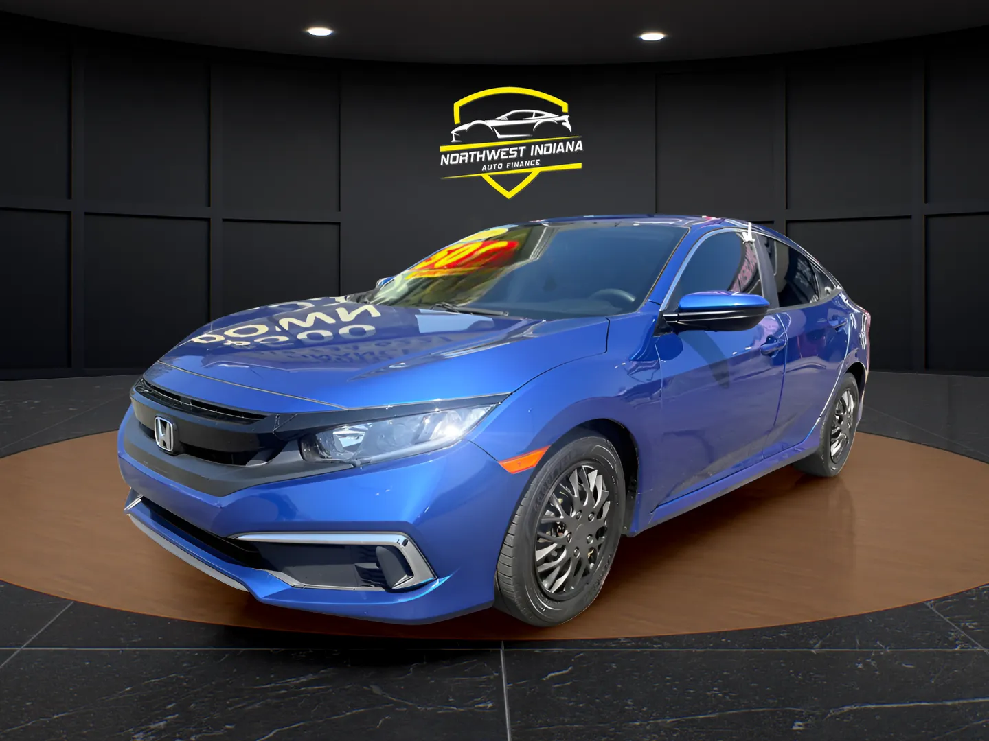 Blue 2021 HONDA CIVIC LX for sale in Valparaiso, IN