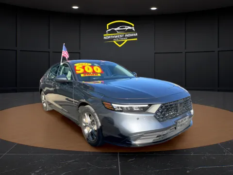 Gray 2023 HONDA ACCORD HYBRID EX-L for sale in Valparaiso, IN