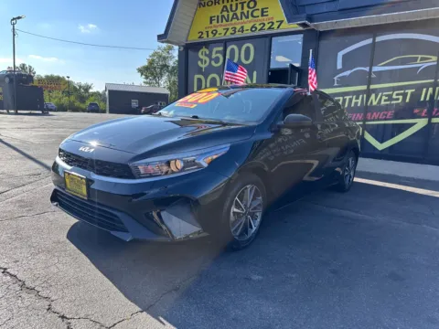 Black 2023 KIA FORTE LX for sale in Valparaiso, IN