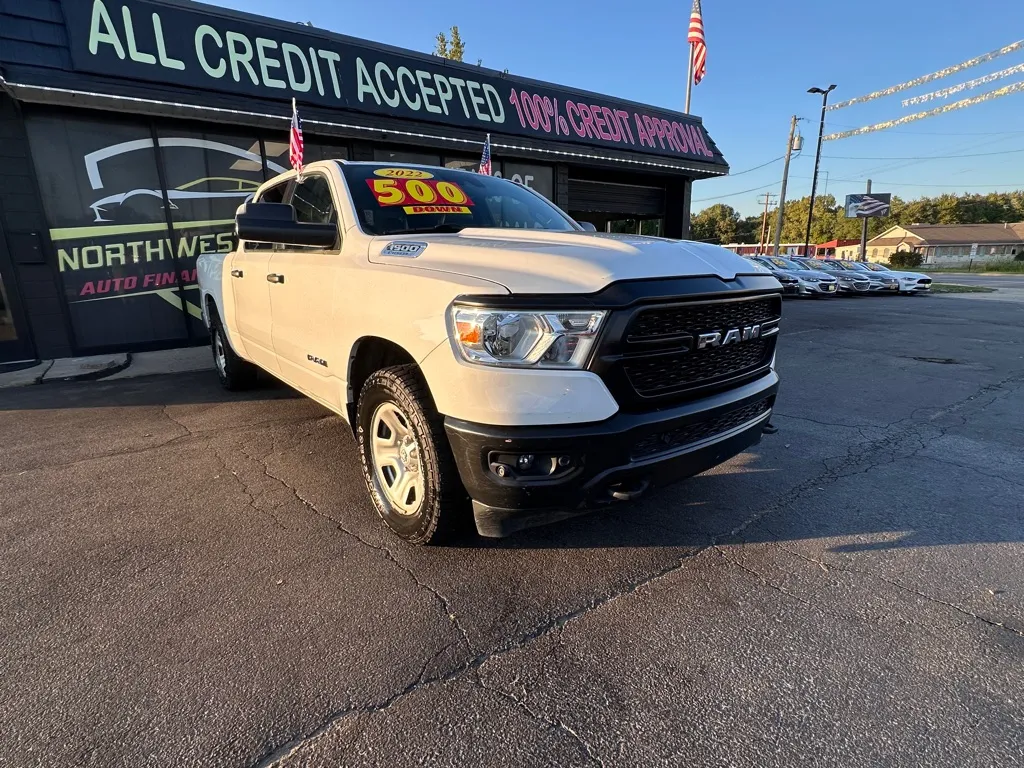 White 2022 RAM 1500 TRADESMAN for sale in Valparaiso, IN