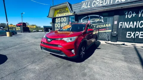 Red 2017 TOYOTA RAV4 XLE for sale in Valparaiso, IN