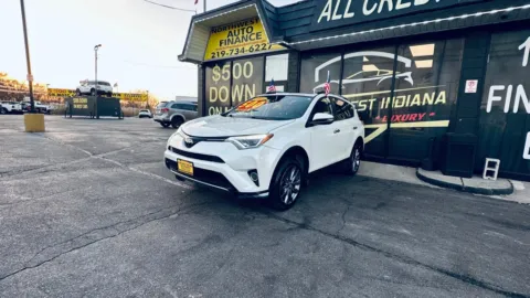 White 2018 TOYOTA RAV4 LIMITED for sale in Valparaiso, IN