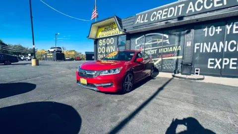 Red 2017 HONDA ACCORD SPORT for sale in Valparaiso, IN