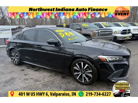 Black 2023 HONDA CIVIC EX for sale in Schererville, IN