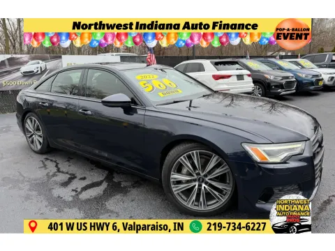 Blue 2022 AUDI A6 PREMIUM PLUS for sale in Schererville, IN