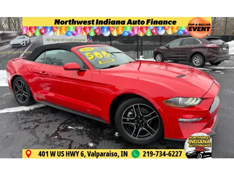 Red 2021 FORD MUSTANG for sale in Schererville, IN