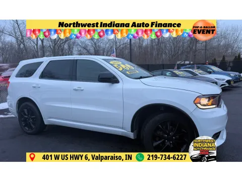 White 2018 DODGE DURANGO SXT for sale in Schererville, IN