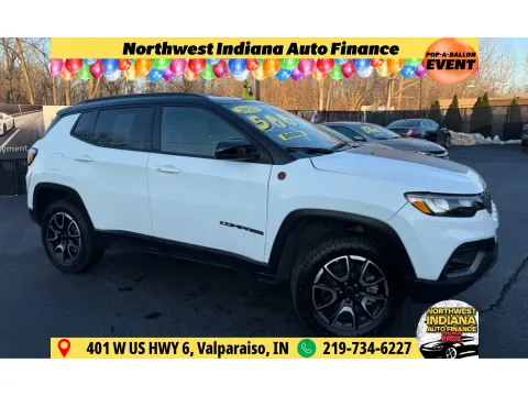 White 2025 JEEP COMPASS TRAILHAWK for sale in Schererville, IN