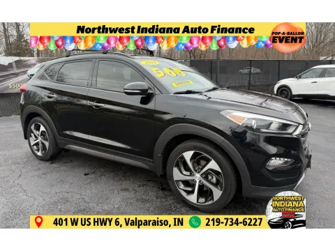 Black 2016 HYUNDAI TUCSON LIMITED for sale in Schererville, IN