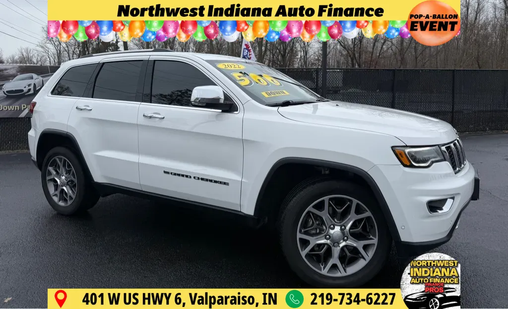 White 2022 JEEP GRAND CHEROKEE LIMITED for sale in Schererville, IN