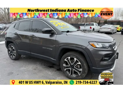 Gray 2022 JEEP COMPASS LIMITED for sale in Schererville, IN